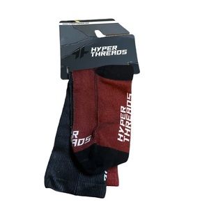 Hyper Threads Red and Black NWT Sublimated Cycling Socks
